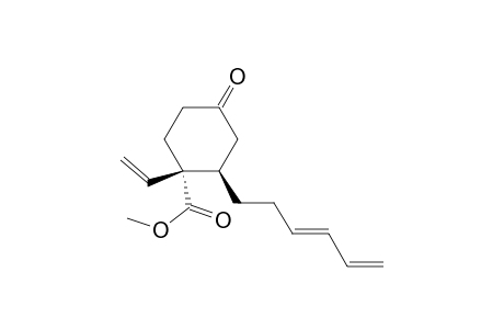 (1S,2R)-1-ethenyl-2-[(3E)-hexa-3,5-dienyl]-4-oxo-1-cyclohexanecarboxylic acid methyl ester