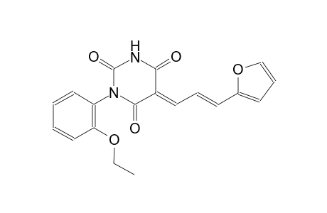 (5E)-1-(2-ethoxyphenyl)-5-[(2E)-3-(2-furyl)-2-propenylidene]-2,4,6(1H,3H,5H)-pyrimidinetrione
