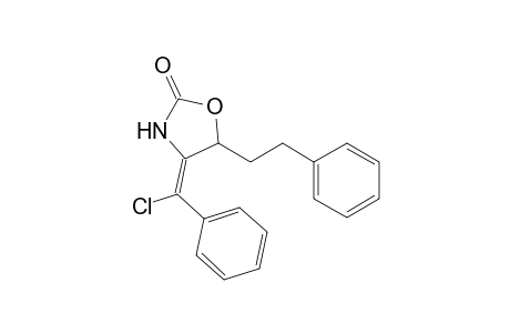 (Z)-4-(1-Chloro-1-phenylmethylidene)-5-(2-phenylethyl)-1,3-oxazolidin-2-one