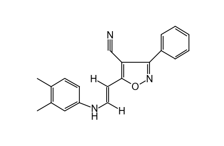 trans-3-PHENYL-5-[2-(3,4-XYLIDINO)VINYL]-4-ISOXAZOLECARBONITRILE