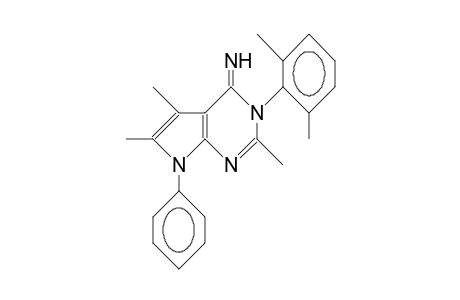 3,7-Dihydro-3-(2,6-dimethyl-phenyl)-7-phenyl-2,5,6-trimethyl-4H-pyrrolo(2,3-D)pyrimidin-4-imine