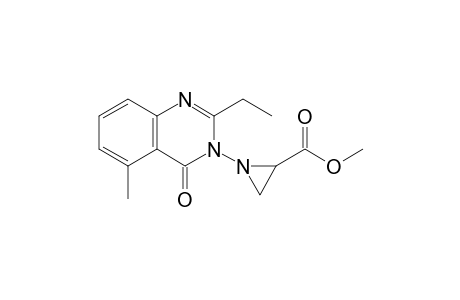 1-(2-Ethyl-4-keto-5-methyl-quinazolin-3-yl)ethylenimine-2-carboxylic acid methyl ester