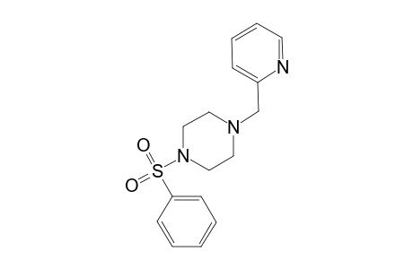 1-(benzenesulfonyl)-4-(2-pyridinylmethyl)piperazine