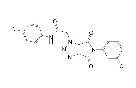 N-(4-chlorophenyl)-2-(5-(3-chlorophenyl)-4,6-dioxo-4,5,6,6a-tetrahydropyrrolo[3,4-d][1,2,3]triazol-1(3aH)-yl)acetamide