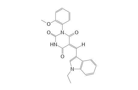 (5E)-5-[(1-ethyl-1H-indol-3-yl)methylene]-1-(2-methoxyphenyl)-2,4,6(1H,3H,5H)-pyrimidinetrione