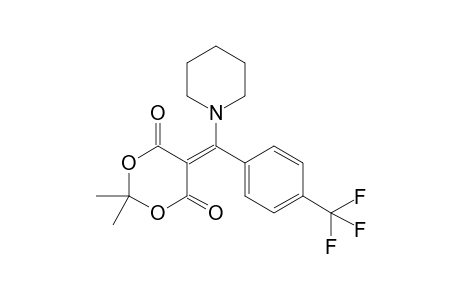 2,2-Dimethyl-5-[1-piperidinyl-[4-(trifluoromethyl)phenyl]methylidene]-1,3-dioxane-4,6-dione