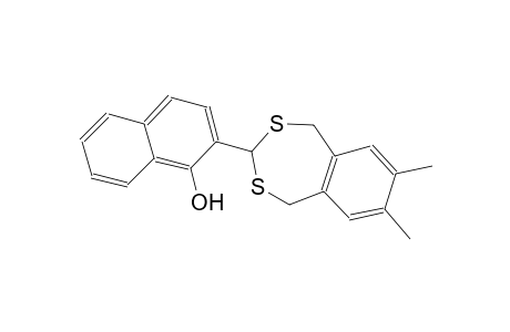 1-naphthalenol, 2-(1,5-dihydro-7,8-dimethyl-2,4-benzodithiepin-3-yl)-