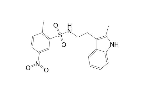 Benzenesulfonamide, 2-methyl-N-[2-(2-methyl-1H-indol-3-yl)ethyl]-5-nitro-