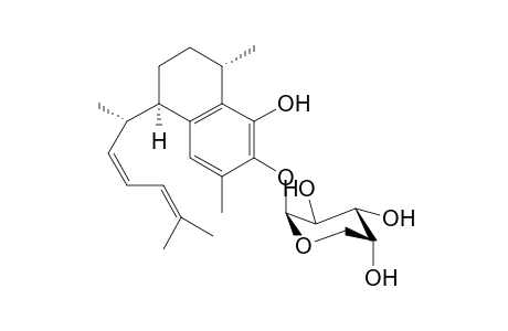 7-O-Glycosyl-seco-Pseudopterosin B [(Z)-12,13-didehydro-seco-pseudopterosin J]