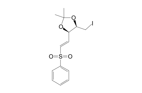 (2R,3R,4E)-5-BENZENESULFONYL-1-IODO-2,3-ISOPROPYLIDENEDIOXY-PENT-4-ENE