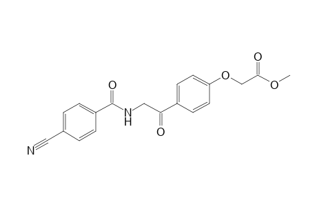 2-[4-[2-[(4-cyanobenzoyl)amino]acetyl]phenoxy]acetic acid methyl ester