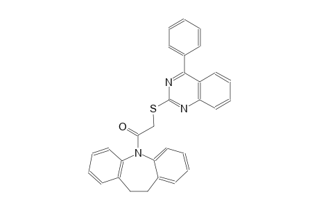 2-(10,11-dihydro-5H-dibenzo[b,f]azepin-5-yl)-2-oxoethyl 4-phenyl-2-quinazolinyl sulfide