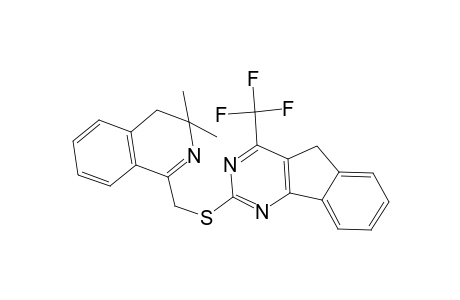 2-[(3,3-dimethyl-4H-isoquinolin-1-yl)methylsulfanyl]-4-(trifluoromethyl)-5H-indeno[1,2-d]pyrimidine