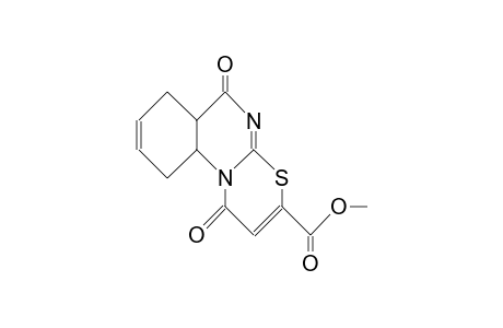 3-Methoxycarbonyl-1H,6H,R-6a,7,10,T-10a-tetrahydro(1,3)thiazino(3,2-A)quinazoline-1,6-dione