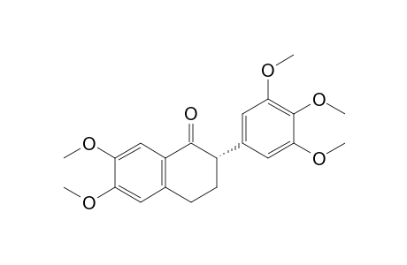 (+)-(2S)-6,7-Dimethoxy-2-(3,4,5-trimethoxyphenyl)-3,4-dihydronaphthalene-1(2H)-one