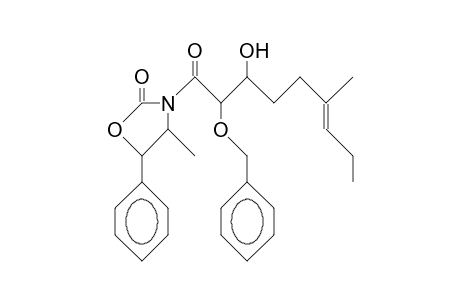 3-(3S-Hydroxy-1-oxo-2R-benzyloxy-6-methyl-6(E)-nonenyl)-4R-methyl-5R-phenyl-2-oxazolidinone