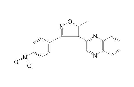 2-[5-METHYL-3-(p-NITROPHENYL)-4-ISOXAZOLYL]QUINOXALINE