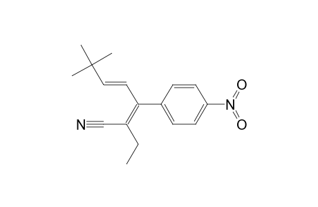 2,4-Heptadienenitrile, 2-ethyl-6,6-dimethyl-3-(4-nitrophenyl)-, (E,E)-