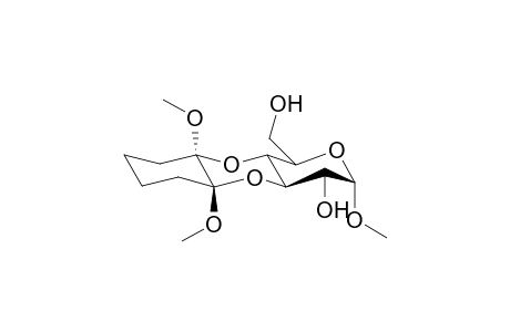 (1'R,2'R)-Methyl 3,4-O-(1',2'-dimethoxycyclohexane-1',2'-diyl)-.alpha.,D-glycopyranoside