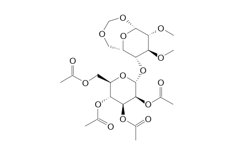 Methyl (2,3,4,6-tetraacetoxy-.alpha.-D-mannopyranosyl)-(1-> 4)-2,3-dimethoxy-1,6-(dioxymethylene)-.beta.-L-idopyranoside