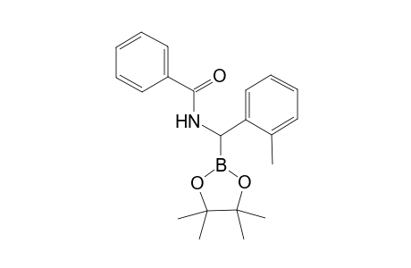 (+)-Pinacol (+-)-1-benzamido-1-(2-methylphenyl)methaneboronate