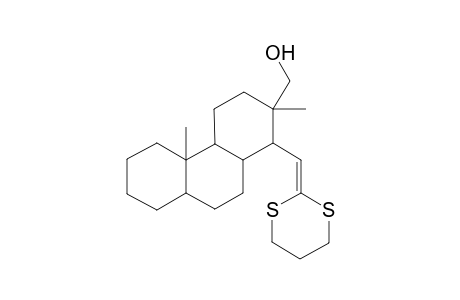 Perhydrophenanthrene, 2,4b-dimethyl-2-hydroxymethyl-1-(1,3-dithian-2-ylidene)methyl-