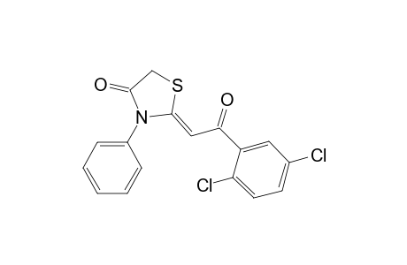 4-Thiazolidinone, 2-[2-(2,5-dichlorophenyl)-2-oxoethylidene]-3-phenyl-