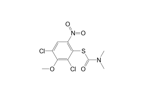 Carbamothioic acid, dimethyl-, S-(2,4-dichloro-3-methoxy-6-nitrophenyl) ester