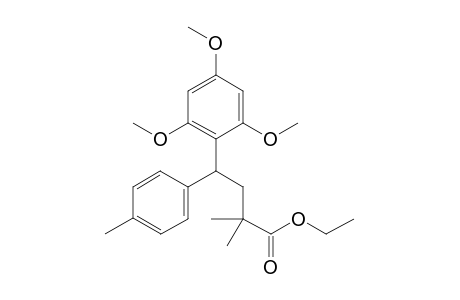 Ethyl 2,2-dimethyl-4-(p-tolyl)-4-(2,4,6-trimethoxyphenyl)butanoate