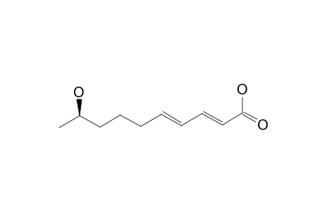 IEODOMYCIN_D;(2-E,4-E,9-R)-9-HYDROXYDECA-2,4-DIENOIC_ACID