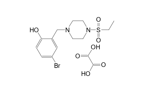4-bromo-2-((4-(ethylsulfonyl)piperazin-1-yl)methyl)phenol oxalate