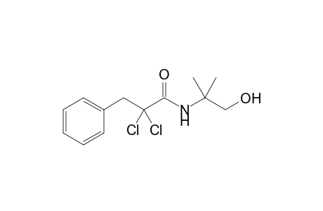 2,2-bis(chloranyl)-N-(2-methyl-1-oxidanyl-propan-2-yl)-3-phenyl-propanamide