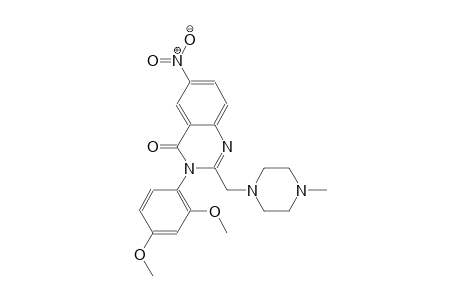 3-(2,4-dimethoxyphenyl)-2-[(4-methyl-1-piperazinyl)methyl]-6-nitro-4(3H)-quinazolinone