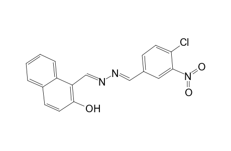 4-Chloro-3-nitrobenzaldehyde [(2-hydroxy-1-naphthyl)methylidene]hydrazone