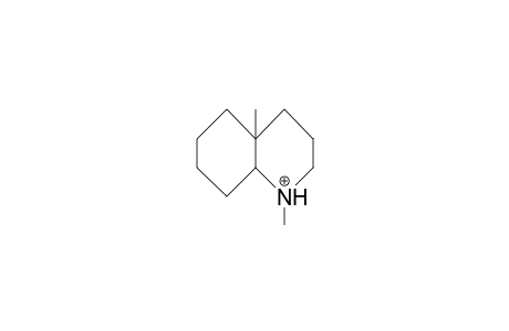 10,N-Dimethyl-trans-decahydro-quinolinium cation