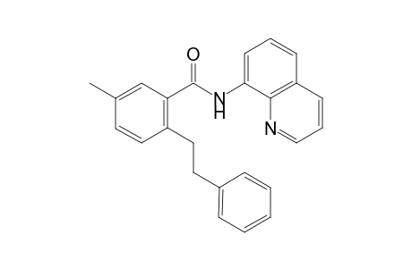 5-Methyl-2-phenethyl-N-(quinolin-8-yl)benzamide