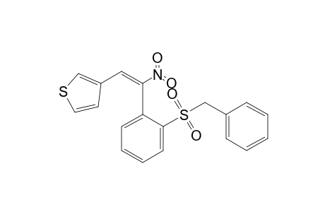 (E)-1-[2-(Benzylsulfonyl)phenyl]-1-nitro-2-(3-thienyl)ethene