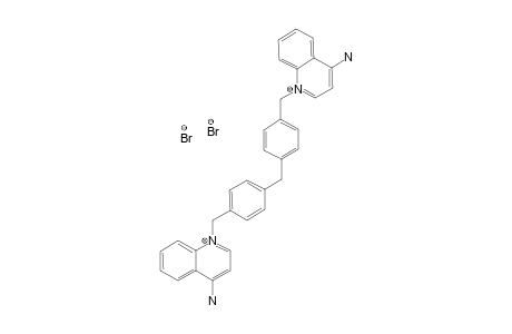 [1-[4-[4-[(4-aminoquinolin-1-ium-1-yl)methyl]benzyl]benzyl]quinolin-1-ium-4-yl]amine dibromide