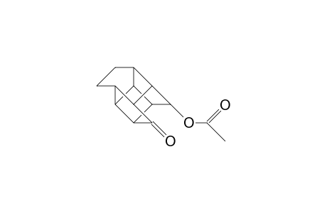 exo-12-Acetoxy-pentacyclo(6.4.0.0/2,7/.0/3,11/.0/6,10/)dodecan-9-one