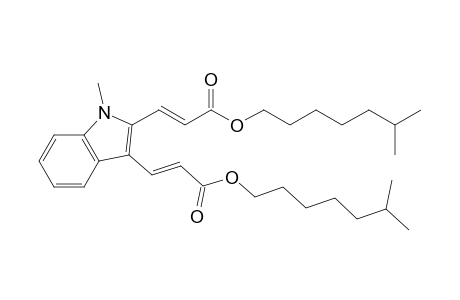 Bis(6-methylheptyl) 3,3'-(1-methyl-1H-indole-2,3-diyl)diacrylate