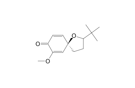(+/-)-2-TERT.-BUTYL-7-METHOXY-1-OXASPIRO-[4,5]-DECA-6,9-DIENE-8-ONE;MINOR-ISOMER