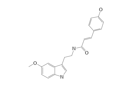 CENTCYAMINE;(E)-N-(4-HYDROXYCINNAMOYL)-5-METHOXYTRYPTAMINE