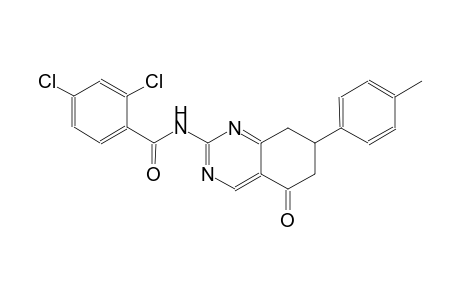 2,4-dichloro-N-[7-(4-methylphenyl)-5-oxo-5,6,7,8-tetrahydro-2-quinazolinyl]benzamide