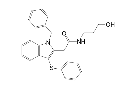 2-[1-benzyl-3-(phenylsulfanyl)-1H-indol-2-yl]-N-(3-hydroxypropyl)acetamide