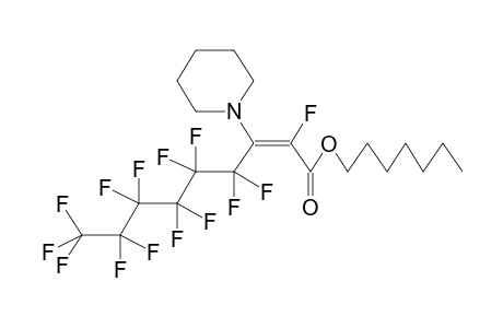 HEPTYL 3-PIPERIDINOPERFLUORONON-2Z-ENOATE