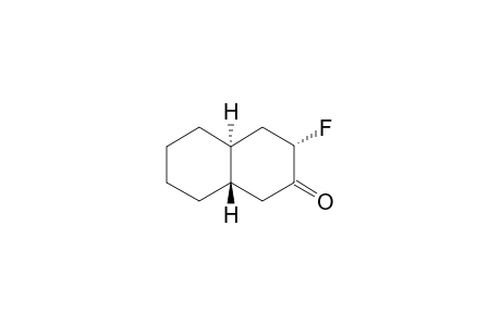4-AXIAL-FLUORO-TRANS-BICYCLO-[4.4.0]-DECAN-3-ONE