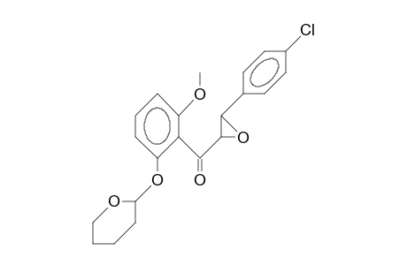 4-Chloro-2'-methoxy-6'-(tetrahydro-pyran-2-yl-oxy)-chalcone epoxide