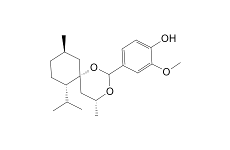 4-((4R,6R,7S,10R)-7-Isopropyl-4,10-dimethyl-1,3-dioxaspiro[5.5]undecan-2-yl)-2-methoxyphenol