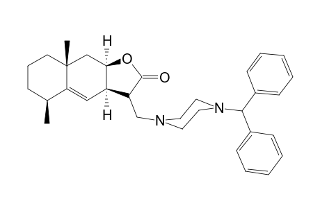 (3aR,5S,8aR,9aR)-3-[(4-benzhydrylpiperazin-1-yl)methyl]-5,8a-dimethyl-3,3a,5,6,7,8,9,9a-octahydrobenzo[f]benzofuran-2-one