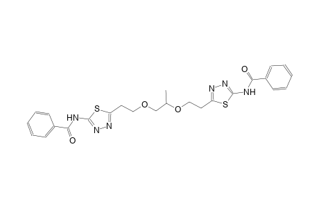 benzamide, N-[5-[2-[2-[2-[5-(benzoylamino)-1,3,4-thiadiazol-2-yl]ethoxy]propoxy]ethyl]-1,3,4-thiadiazol-2-yl]-
